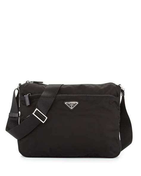 Vintage designer handbags • prada nylon • fendi mama. Prada Large Nylon Crossbody Bag, Black (Nero) | Neiman Marcus