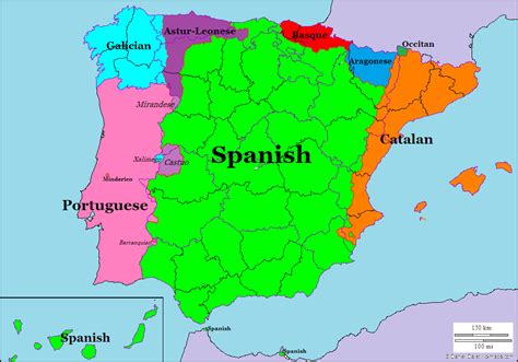 Languages Of Spain And Portugal Language Map Historical Maps Iberia