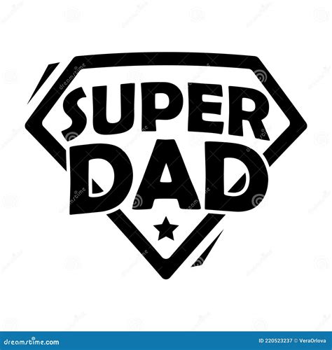 Super Dad Father S Day Superhero Emblem Vector Design Stock Vector Illustration Of Sign