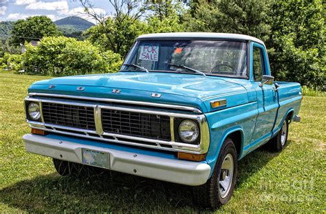 Classic Blue Ford Pickup Truck Photograph by Edward Fielding