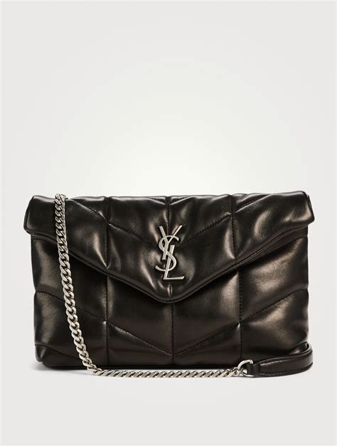 Saint Laurent Toy Loulou Puffer Ysl Monogram Leather Chain Bag Holt