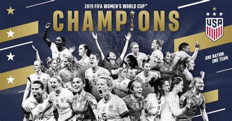 Usa Players Celebrate After Winning 2019 Womens World Cup Photos