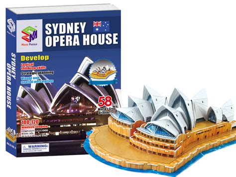 Marvel in its virtuoso veils and domes, now icons of 20th century expressionist architecture, as you assemble this equally stunning wrebbit 3d puzzle replica of the australian landmark. Puzzle 3D budynek Opera w Sydney 58ele. ZA1344 ...