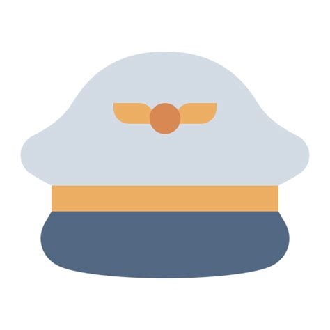 Pilot Hat Generic Flat Icon