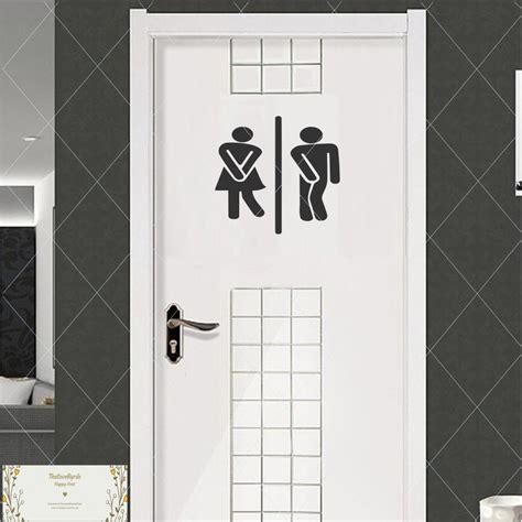 Restroom Door Sign Funny Restroom Sign Bathroom Cut File Etsy