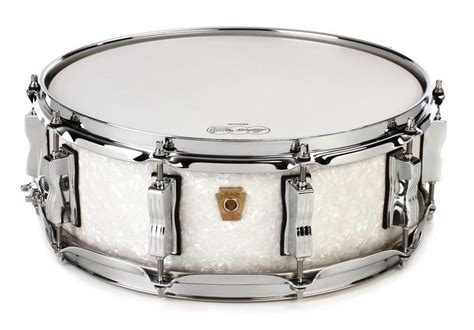 Ludwig Classic Maple Snare Drum 5 X 14 Inch White Marine Pearl