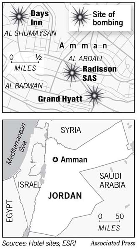 Bomb Blasts Kill Scores At 3 Hotels In Jordan 115 People Hurt Amman