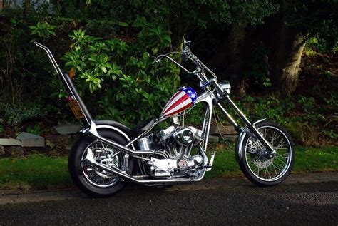 Captain America Replica Custom Harley Davidson In Blackpool