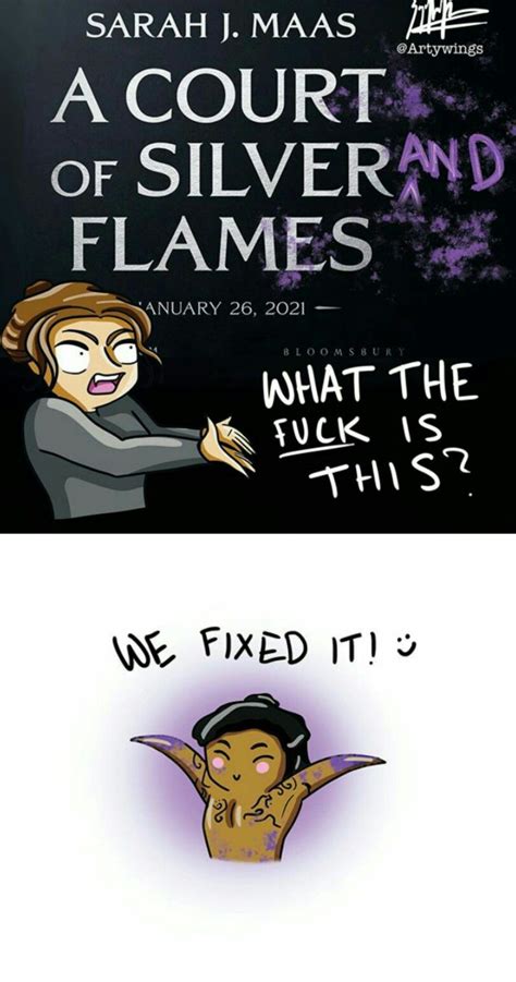 A Court Of Silver Flames Comic Art By Artywings On Instagram Sarah J Maas Books Book Memes