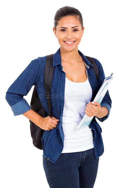 College Girl Holding Books Stock Photo Image Of Attractive 41461936