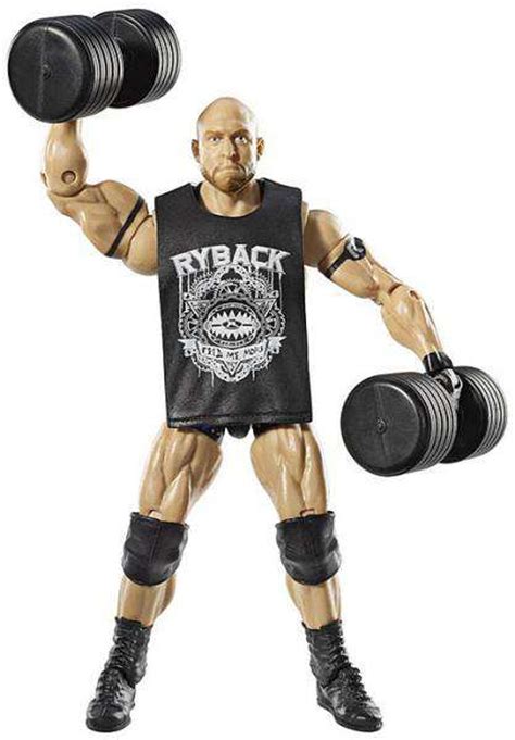 Wwe Wrestling Elite Collection Series 21 Ryback Action Figure Barbells
