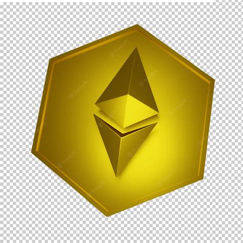 Premium Psd Eth Etherium Logo Blockchain Binary Gold Style
