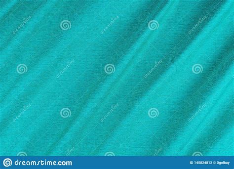Bright Blue Fabric Texture With Folds Stock Photo Image