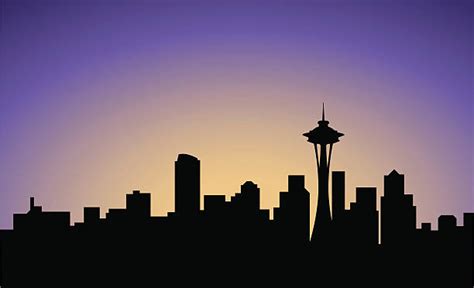 Royalty Free Seattle Skyline Clip Art Vector Images And Illustrations