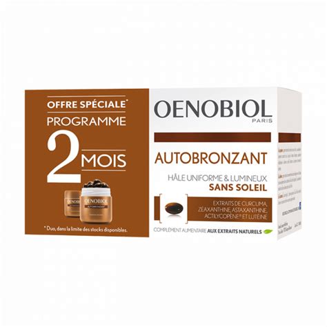Oenobiol Autobronzant 30 Capsules Lot De 2