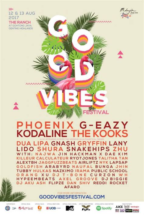 And since then, this melting pot of contrasting culture and traditions, swirled to form our own unique identity. Good Vibes Festival 2017 Announces Full Lineup ...