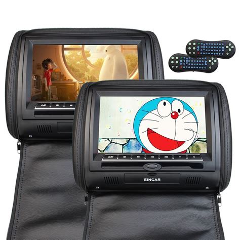 Eincar Twin 9 Inch Portable Dvd Players With Rca Input Fm Transmitter