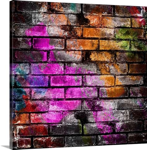 Brick Wall Graffiti Wall Art Canvas Prints Framed Prints Wall Peels
