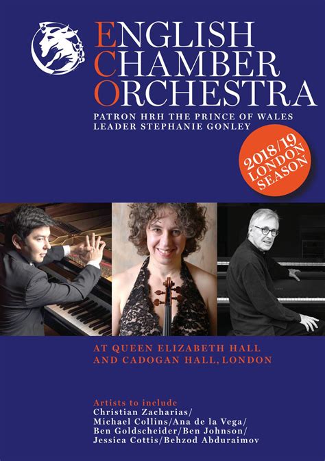 English Chamber Orchestra 201819 London Concert Season By