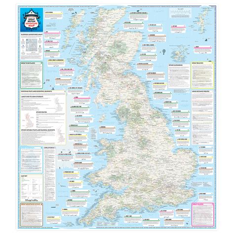 Stgs Joyously Busy Great British Adventure Map 2nd Edition Flat