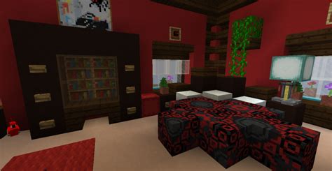 Modern house decorations minecraft living room fire place home. Minecraft bedroom design Minecraft Project