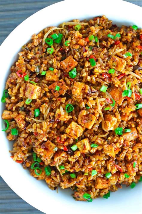 Crispy Tofu Spicy Fried Rice That Spicy Chick