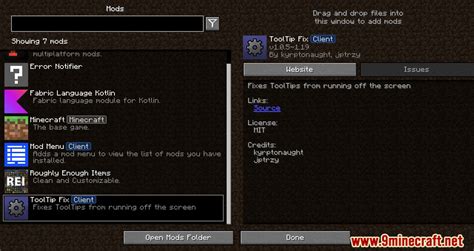 Tooltip Fix Mod 1192 1182 Fixes Tooltips From Running Off The