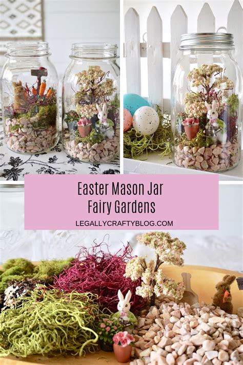 Hop To It A Diy Mason Jar Easter Fairy Garden Terrarium — Legally
