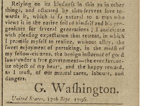 Washington George George Washingtons Farewell Address To The