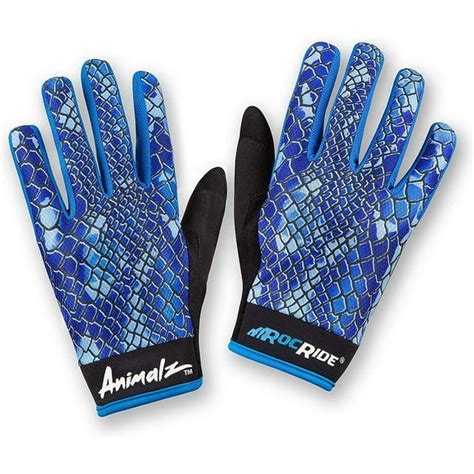 Rocride Animalz Blue Viper Full Finger Cycling Gloves For Mountain