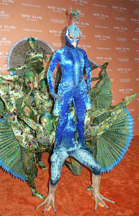 Heidi Klums Wild Halloween Costume Even Has Cirque Du Soleil Acrobats