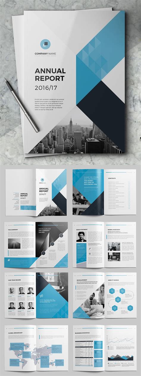 25 Professional Annual Report Brochure Templates Design - iDevie