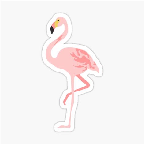 Cute Flamingo 5 Sticker By Thesmartytshirt Cute Laptop Stickers