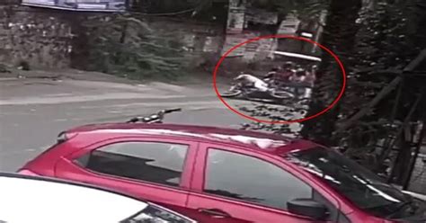 Delhi Murder On Camera Delhi Property Dealers Bike Rammed Shot