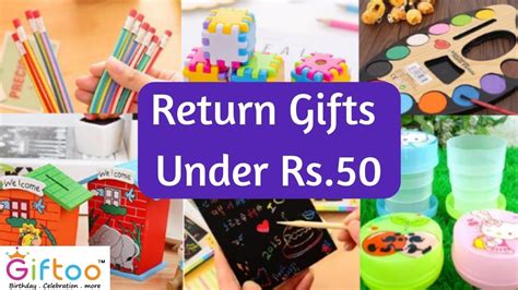 Today we have brought some such return gift ideas for you, which can make all the children in the party happy. Return Gifts Ideas🔥🔥🔥 Under Rs.50 🤩 for Kids birthday ...
