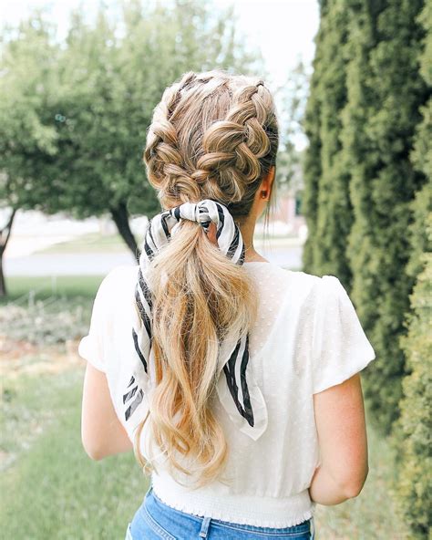 Also, the simple pony doesn't have to be simple: 10 Creative Ponytail Hairstyles for Long Hair, Summer ...