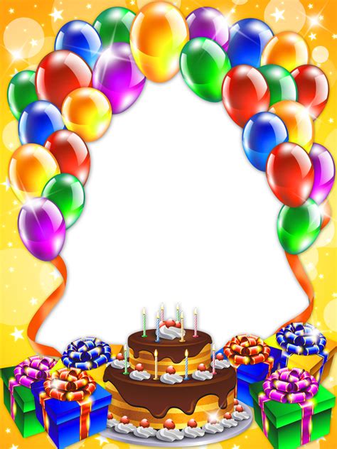 Gambar Birthday Frames Free Download Clip Art Happy Transparent Png