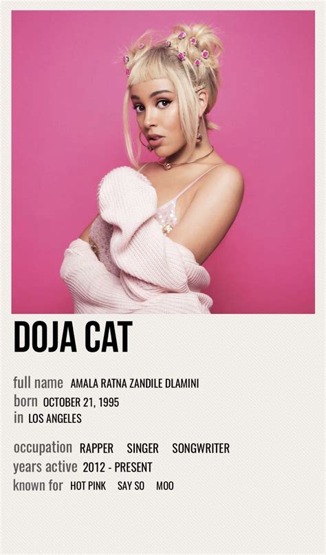 Minimal Poster Of Doja Cat Cat Posters Room Posters Cat Wallpaper