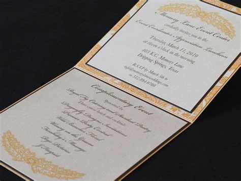 Folded Card Layered Custom Invitation Wedding Invitations Austin And