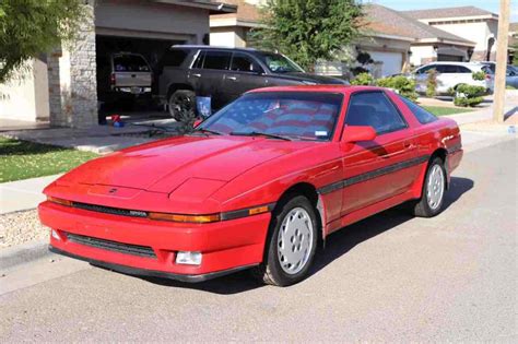 1988 Toyota Supra Hatchback Red Rwd Manual Sport Roof No Reserve For