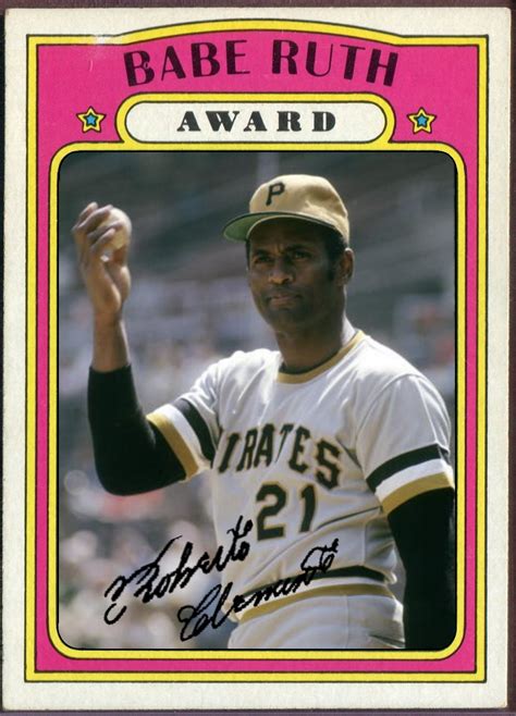 *nice looking roberto clemente vintage card*** ***collecting and selling cards for over 25 years storefront for the last 10 years **click below to. Cards That Never Were: 1972 Topps Babe Ruth Award ...