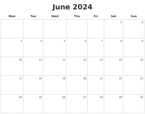 Large Print June 2024 Calendar Printable Latest News