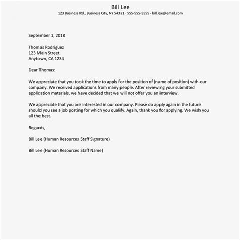 Get Our Example Of Decline Job Offer Letter Template Lettering