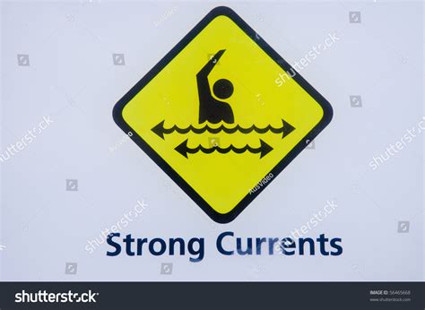 Strong Current Warning Sign Stock Photo 56465668 Shutterstock
