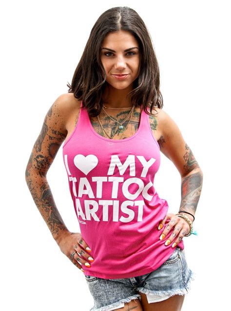 Womens I Love My Tattoo Artist Tank By Dpcted Apparel Black