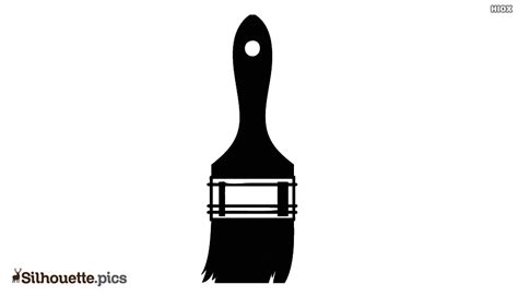 Paint Brush Silhouette Images