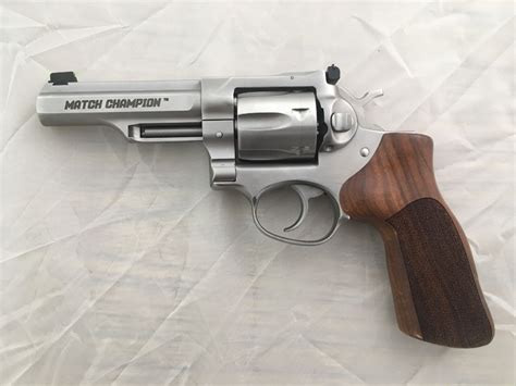 Ruger Gp100 Match Champion 420 Barrel 6 Round Revolver With Hogue