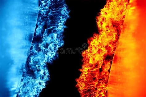 Ice And Fire Abstract Background Aff Fire Ice Background