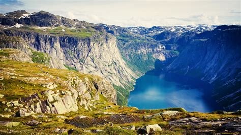 Скачать обои Lofoten норвегия природа реки озера озеро норвегия