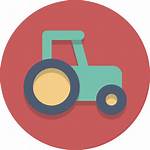 Tractor Svg Circle Icon Icons Farming Vehicle